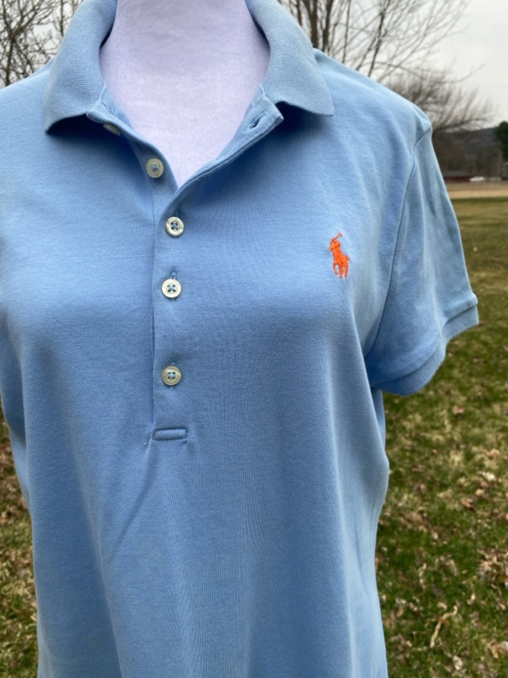 Ralph Lauren Light Blue Polo Dress Large - Picture 6 of 7